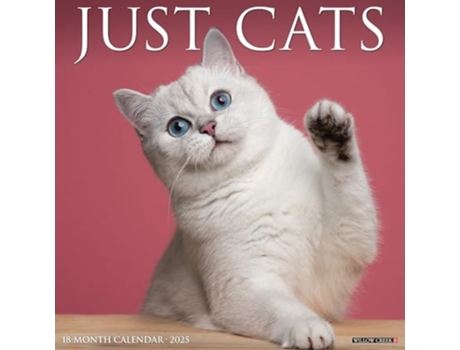 Livro Just Cats 2025 12 X 12 Wall Calendar de Willow Creek Press (Inglês)