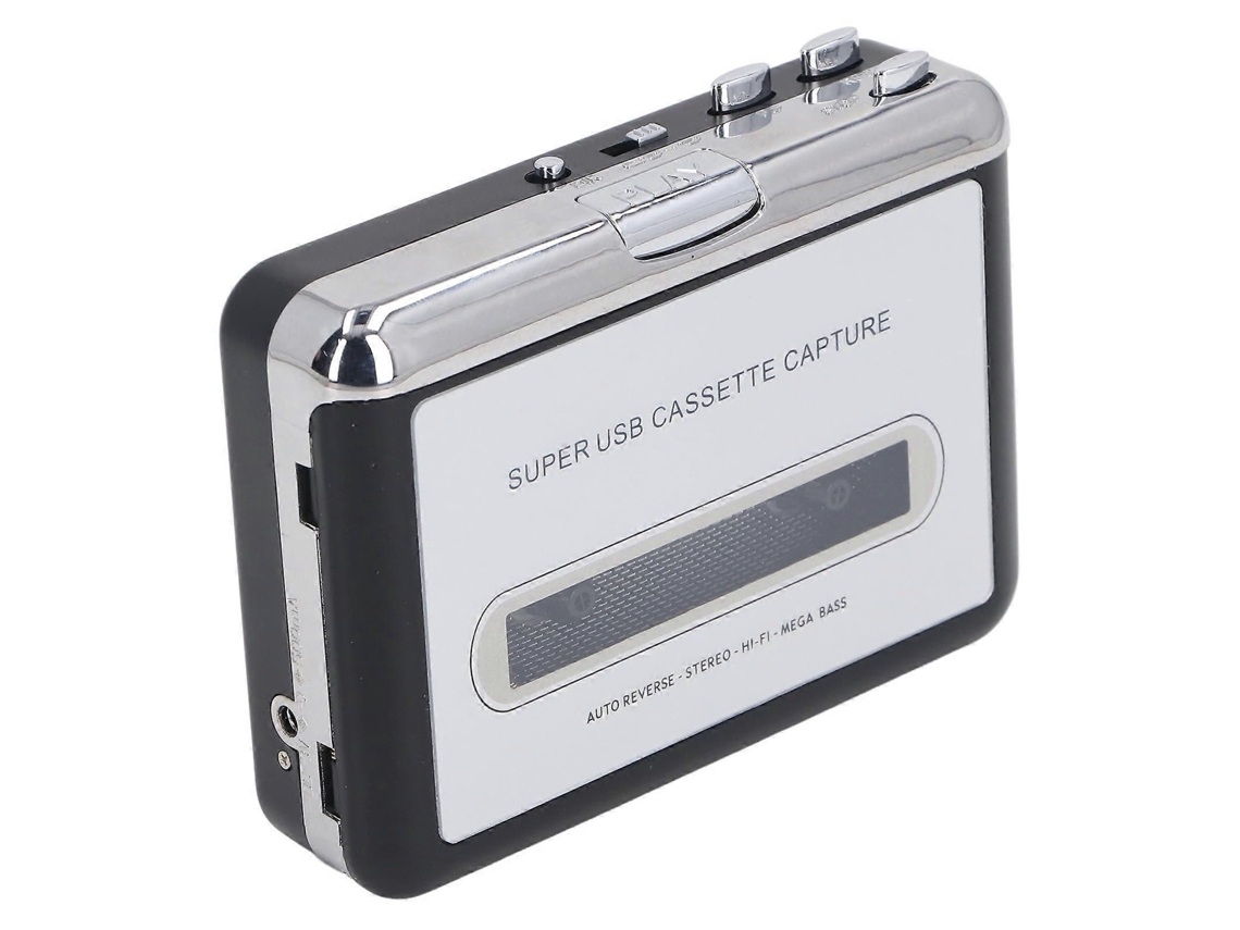 Leitor de Fita Cassete Vintage TAISHENGDA com Conversor para Mp3 e Fones