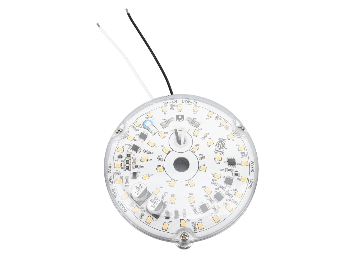 Substituição Lâmpada Led Ventilador Teto 3.93in 18w 2000lm 3000k Regulável Acessório Magnético