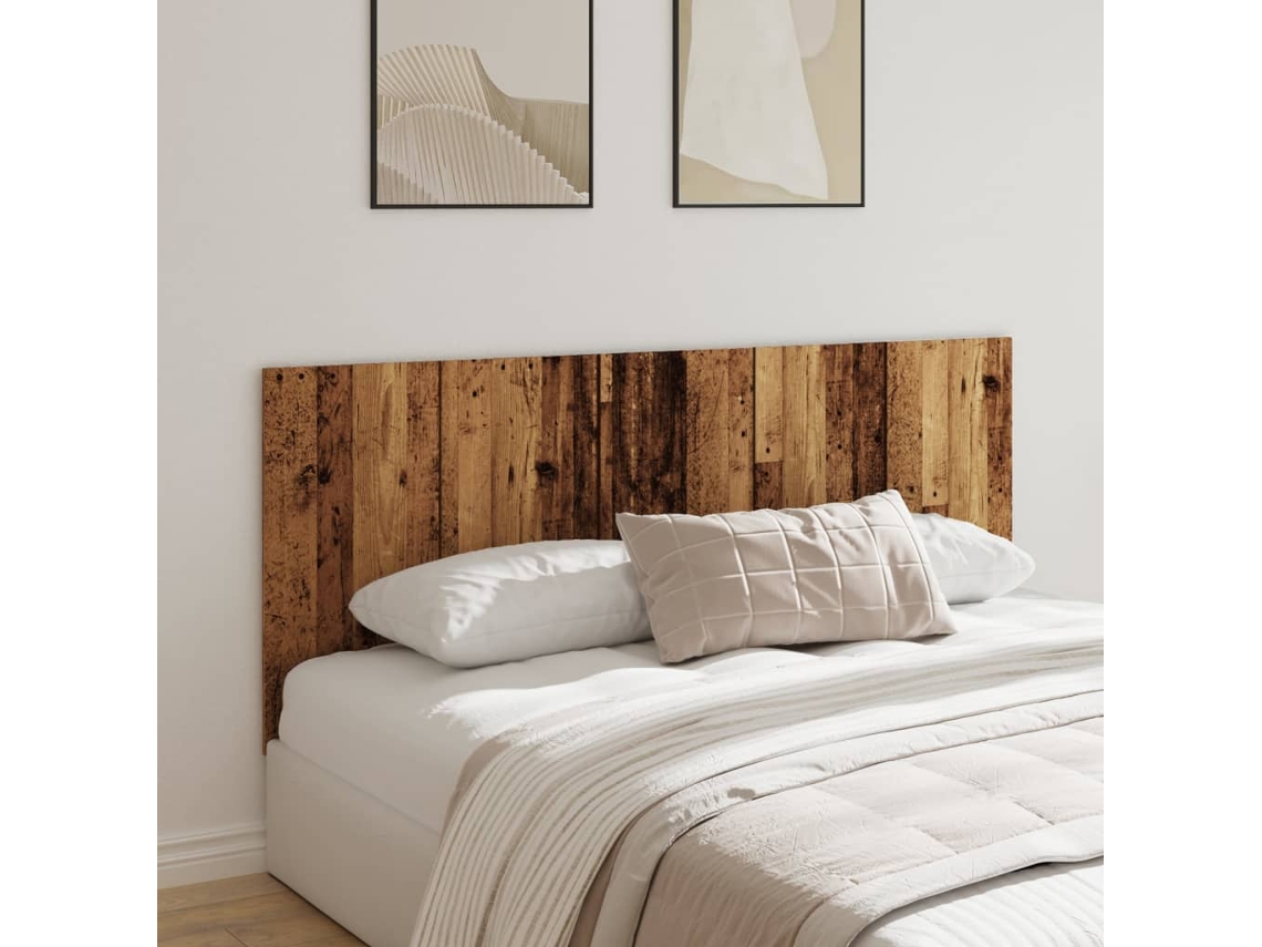 Vidaxl Cabeceira Cama 200x1,5x80 Cm Derivados Madeira Madeira Velha