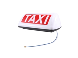Luminária de Teto Magnética À Prova de Água 12v Sinalizador Led Taxi Branco