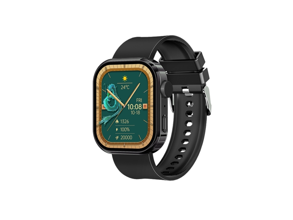 (preto) Smartwatch Com Tela Colorida De 2,01 Polegadas, Compatível Com Ligações Bluetooth E Monitoramento De Saúde.