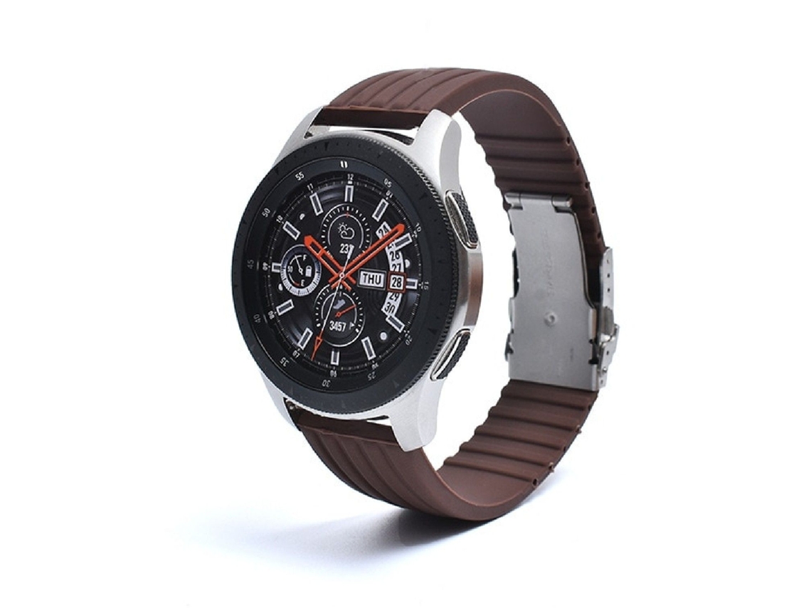 Bracelete Silicone Líquido para TicWatch Pro Castanho