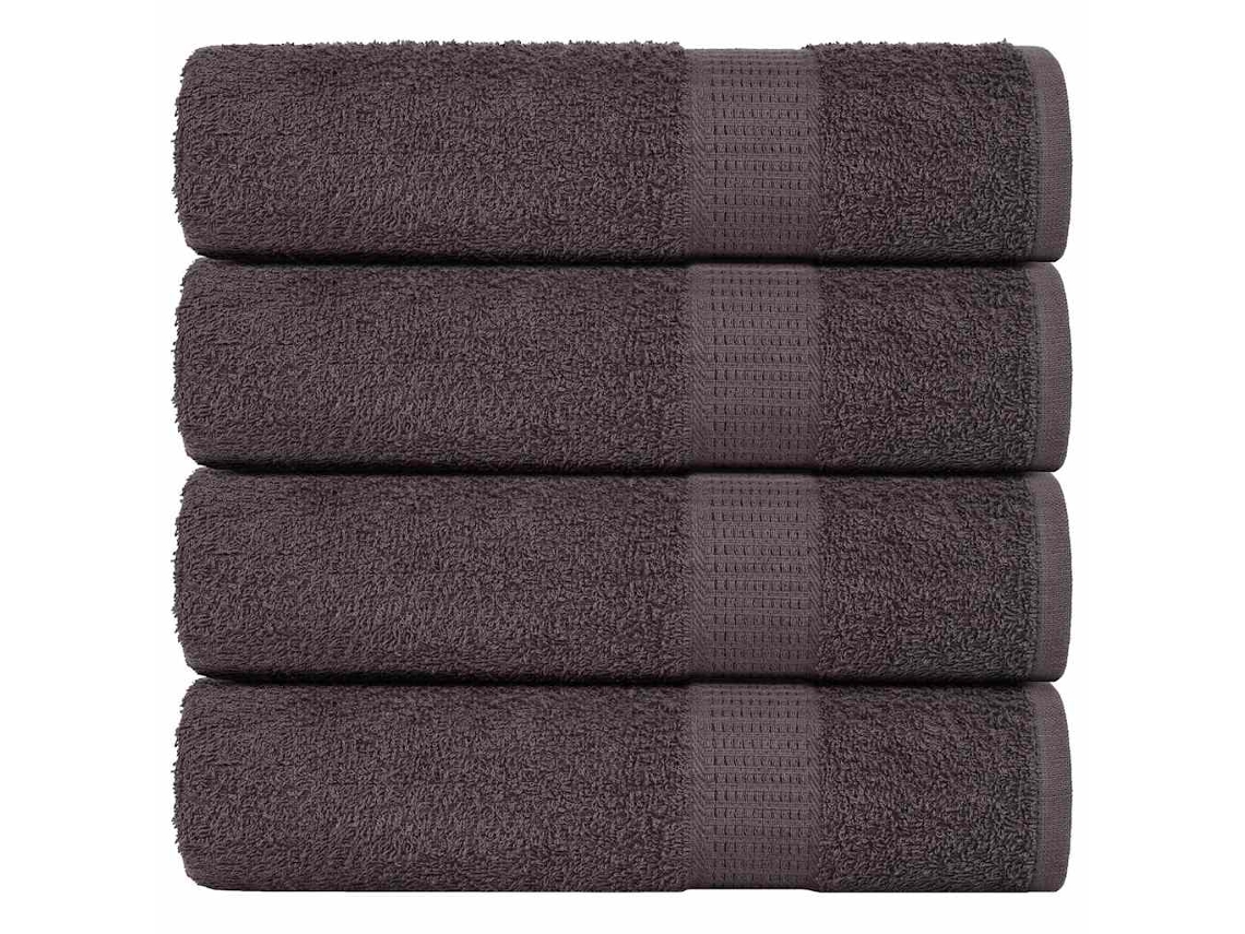 Hand Towel, Hand Towels Vidaxl Antracite Algodão (50 X 100 Cm)