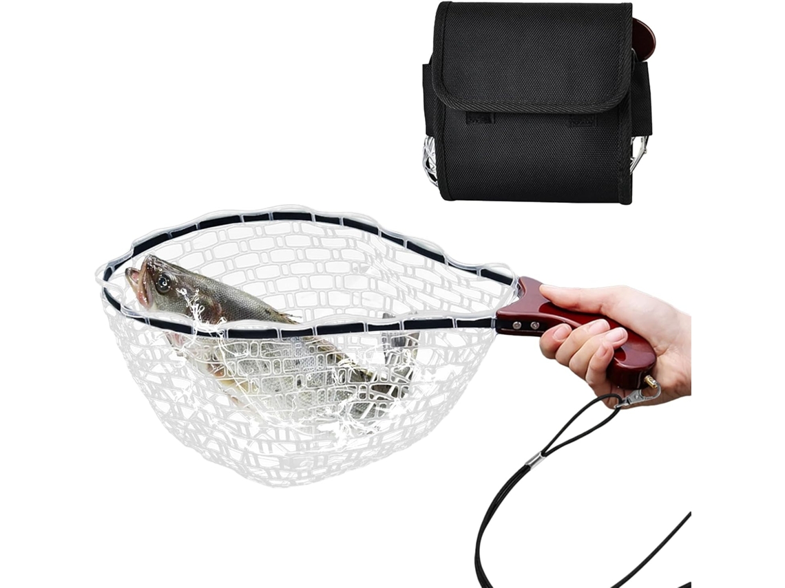 De Pesca Dobrável Pequena Com Cabo Ergonômico Para Armazenar Capturas Vivas Em Piscinas, Praias, Gokoco