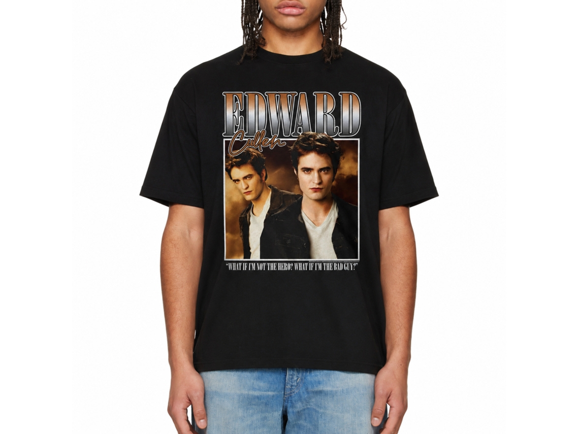 Rockinstone Twilight Movie Two Image Box Black Adult T-shirt Size:m