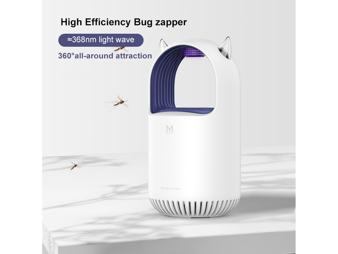 Lâmpada elétrica repelente e matadora de mosquitos USB sem fumo portátil LED | S/MARCA