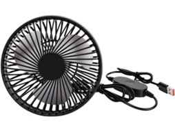 Ventilador Portátil Aramox Usb Para Banco De Carro, Com 3 Velocidades, Motor Sem Escovas De 5w, Alimentação Usb E Clipe