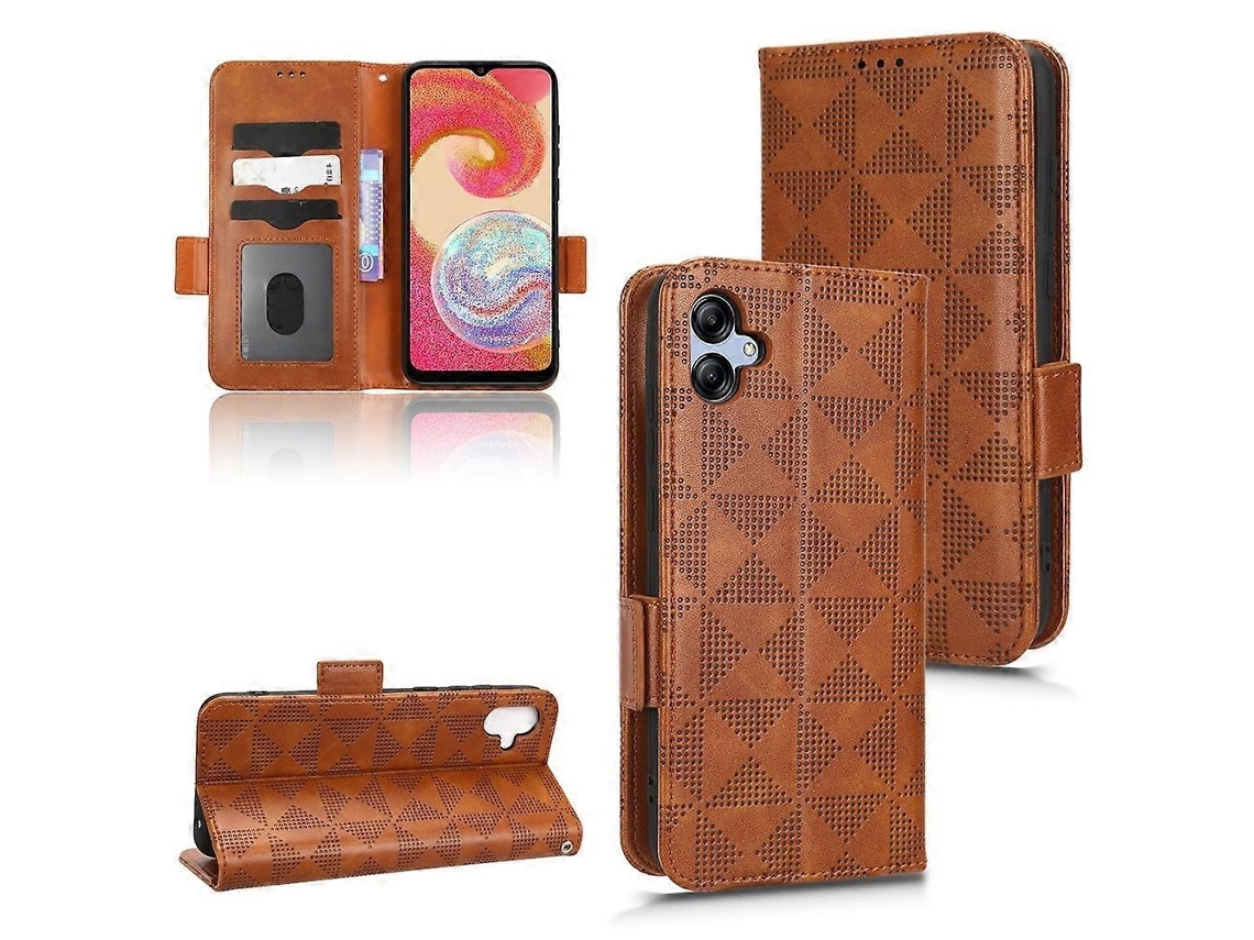 Capa Couro Para Samsung Galaxy A04, Elysve