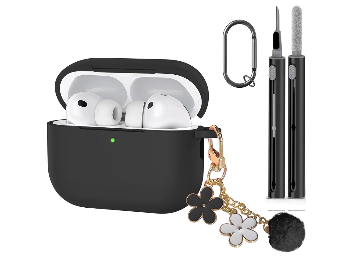 Capa Protetora Para Airpods 3 Com Kit De Limpeza Digitallab (preto)