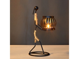 Porta velas LAXISCREED Artístico de Ferro Forjado H