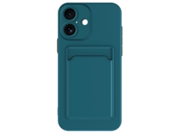 Capa Para Celular Iphone 17 Com Porta-cartões Em Tpu - Verde