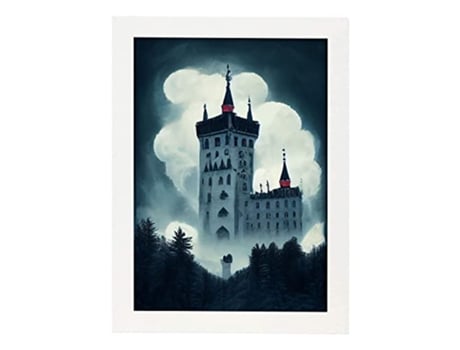NACNIC Castchwanstein Castiative Casty No Estilo De T Burton Ilustrações De Monumentos Países Inspirados Na Arte Gótica E Escuraa3 Marco Blanco