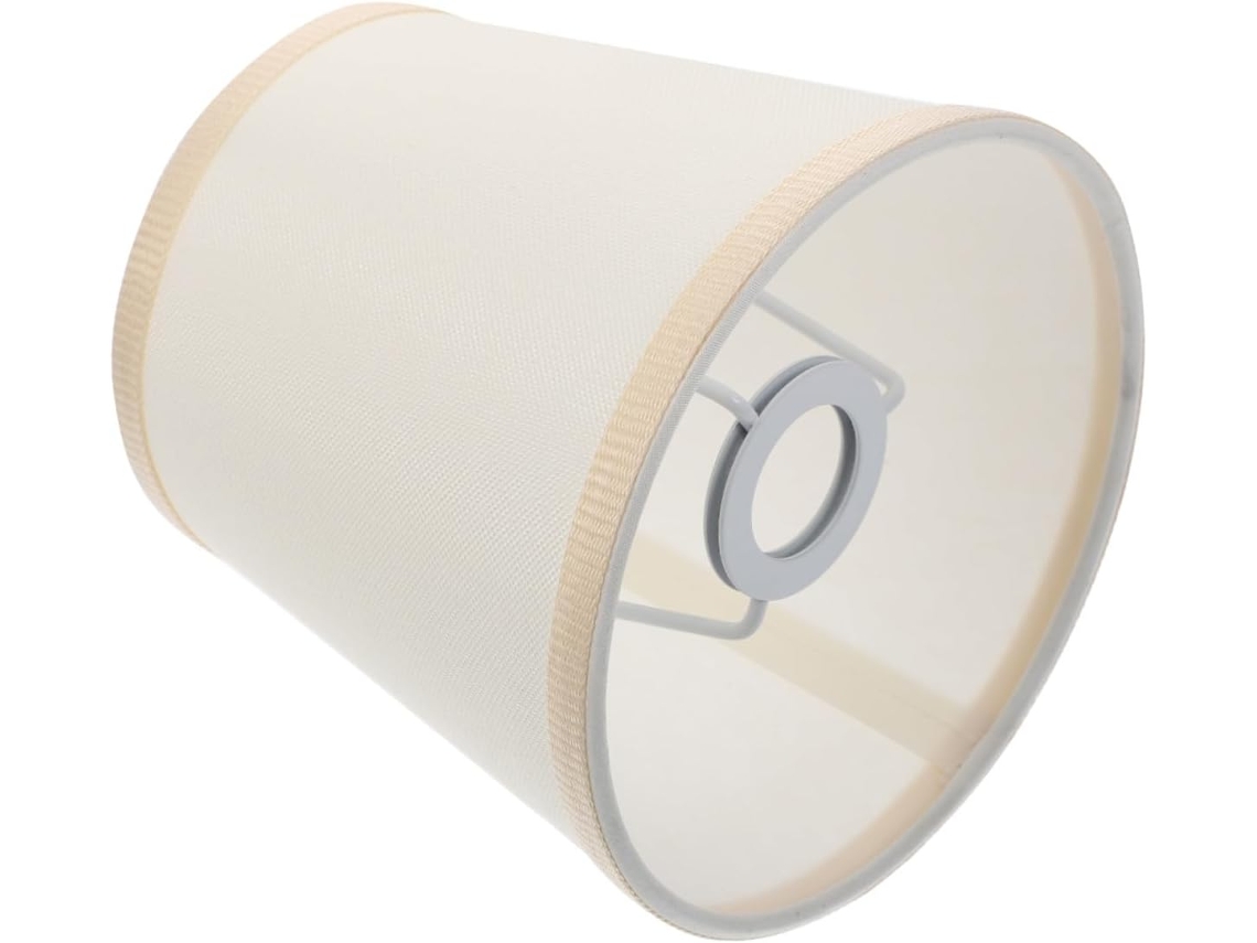 Abajur de Tecido Branco para Lâmpada E14, Estilo Simples, Leve e Decorativo, Adequado para Luminárias de Teto. SFUSHOS