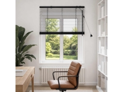 Vidaxl Cortina Veneziana Preto 75 X 130 Cm 35 Mm