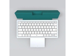 Teclado Bluetooth dobrável multidispositivo Slowmoose com touchpad, teclado sem fio recarregável com touchpad, capa dobrável para iPad e PC