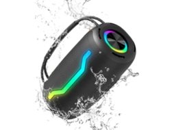 Caixa de som portátil Bluetooth com luz, karaokê, à prova d'água JYTGALX