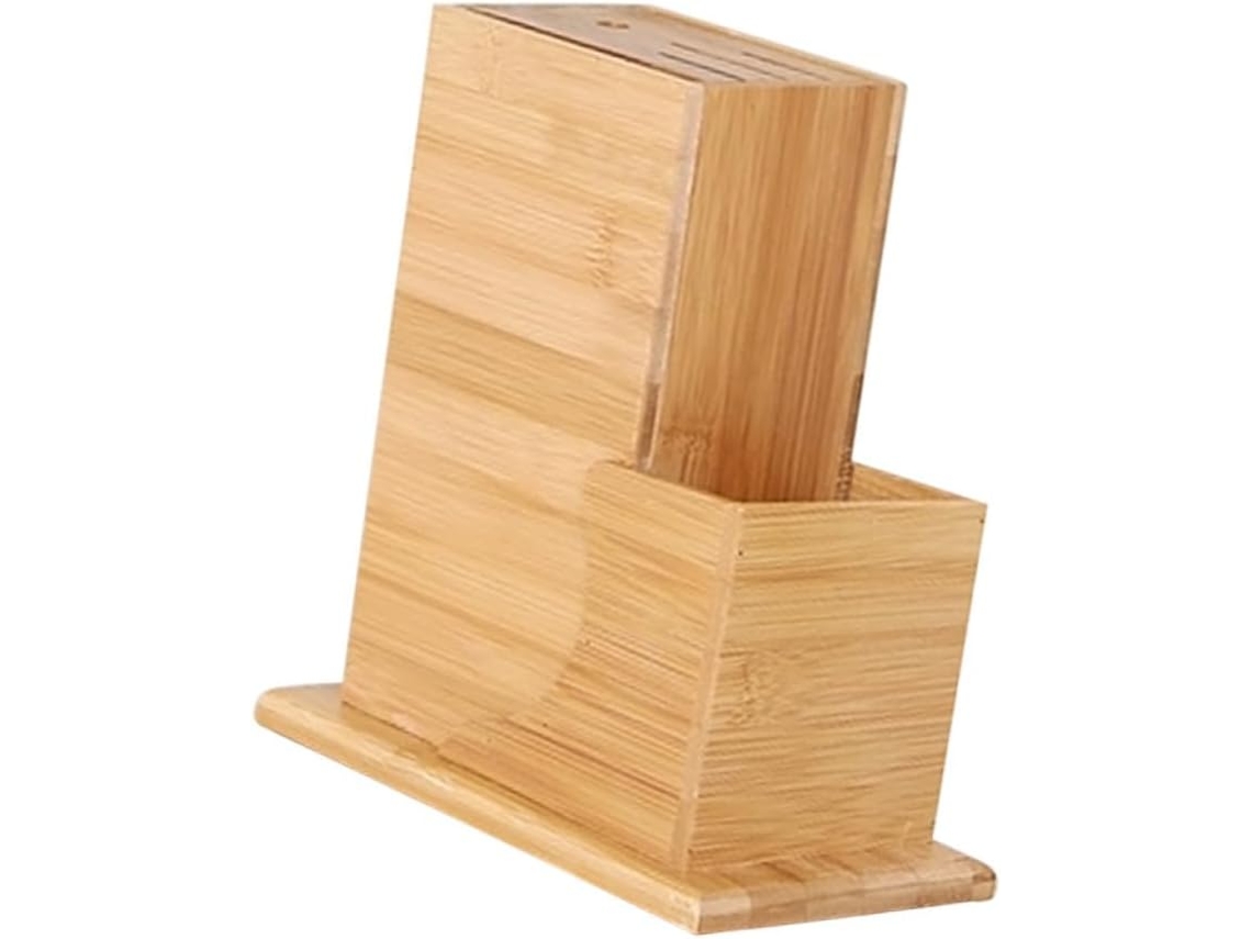 Suporte Embutido: O Suporte É Feito De Bambu E Possui Um Visual Elegante E Sofisticado, Perfeito Tanto Para