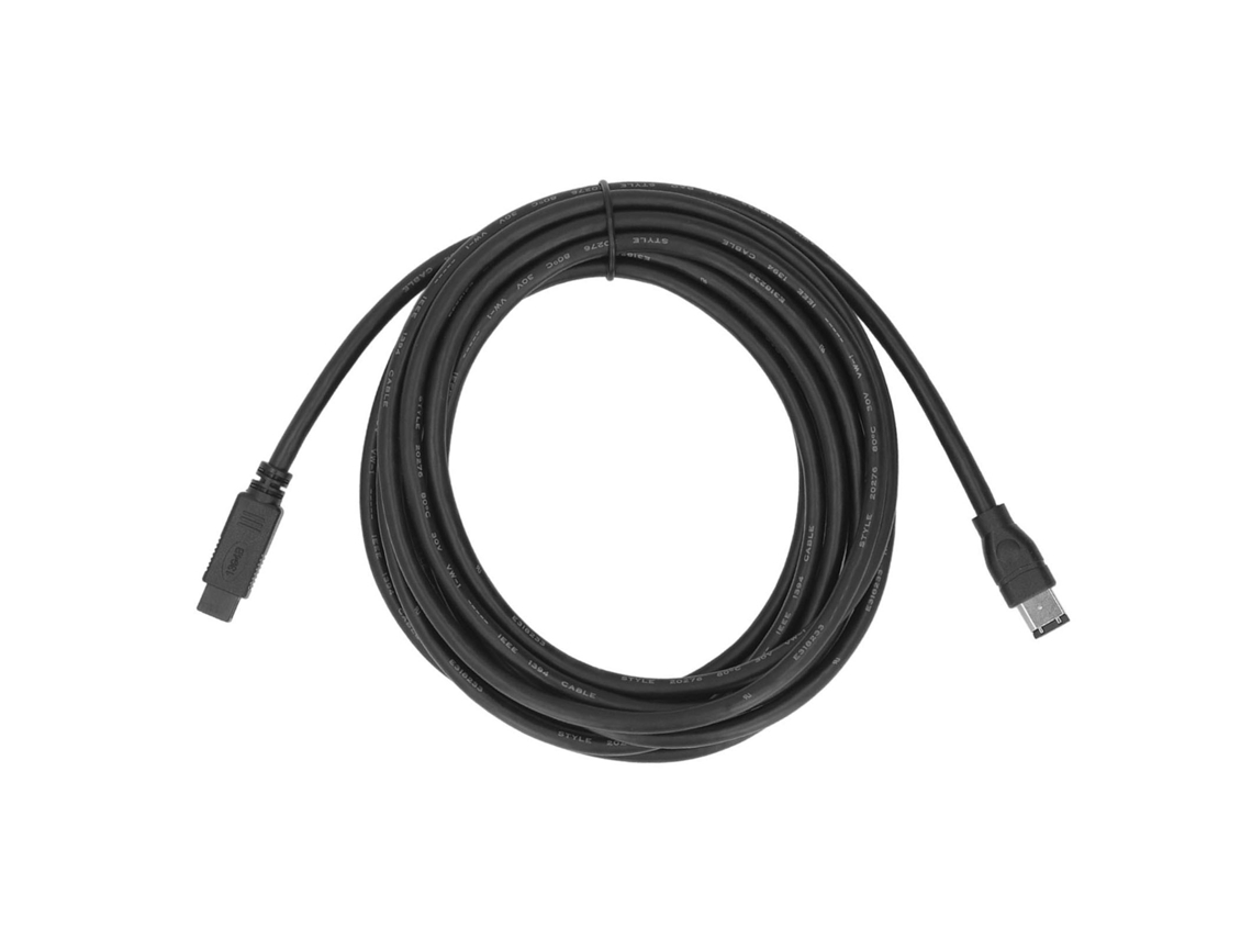Aetheria cabo Firewire Ieee 1394 9pin Macho para 6pin Macho 800mbps 4.5m Plug And Play Rosh