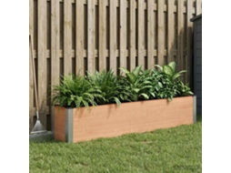 Vidaxl Canteiro De Jardim Elevado Castanho 200 X 30 X 36 Cm