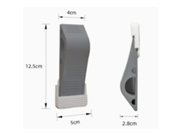 Batente De Porta Para Casa E Escritório, Cunha De Borracha Resistente Com Base Antiderrapante E Design Inclinável, Batente De Port Aquaforge