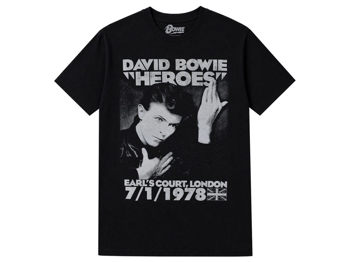 David Bowie Heroes Court T-shirt Unisex Adults Size:l