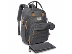 Mochila de Fraldas Neutra, Grande, com Bolsos Aislados | S/MARCA