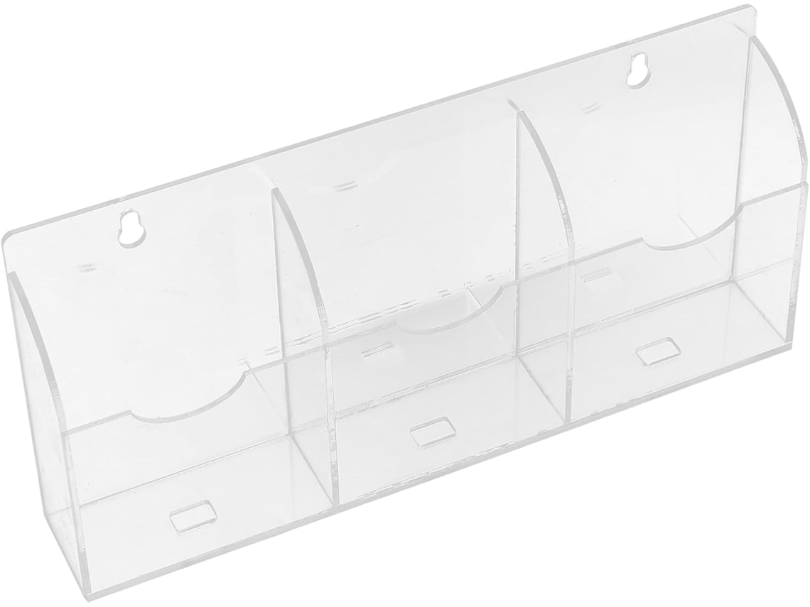 Organizador De Parede Com Compartimentos Em Acrílico Transparente, Caixa De Armazenamento Para Casa E Escritório