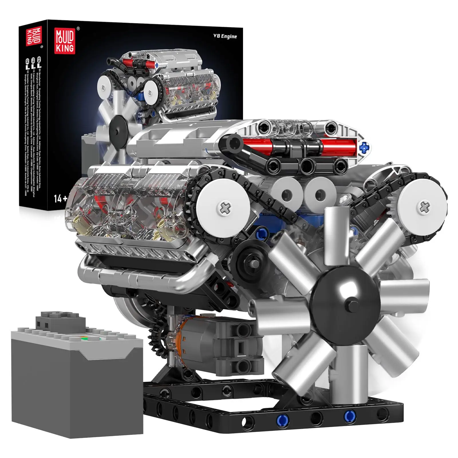 Conjunto De Montagem Do Modelo Do Motor V8 (motor V8)