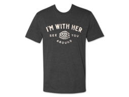 I'm With Her Eyeball T shirt ROCKINSTONE Unisex Adults Best Sellers Size:m