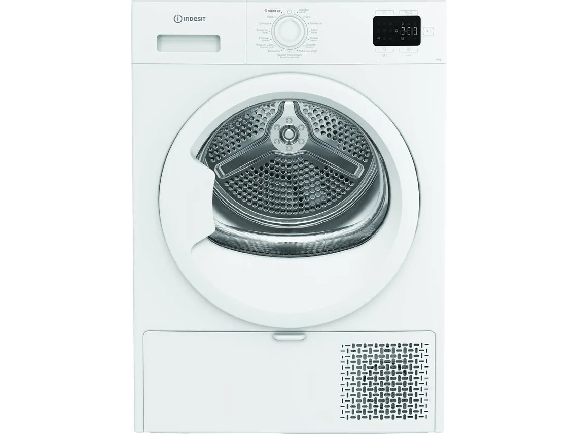 Máquina de Secar Roupa INDESIT CYSD82DWWSPT (8 kg - Bomba de Calor - Branco)