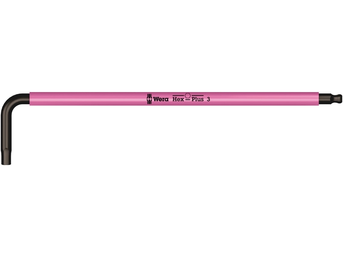 Chave Offset Multicolorida, Métrica 950 Spkl Hex-Plus 3.0 Fúcsia Clara WERA 05022606001