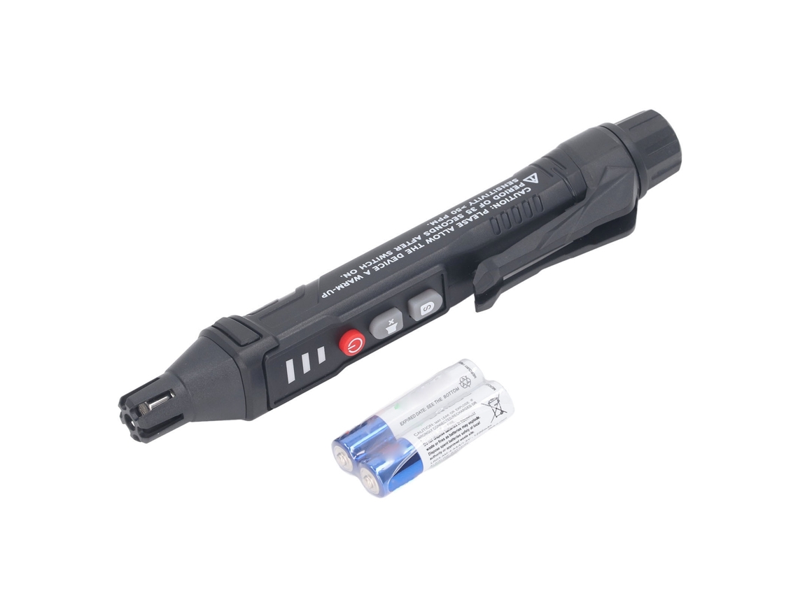 Detector de Vazamento de Gás Halogênio 50 1000ppm com Alarme Sonoro e Visual para Freon e Ar Condicionado