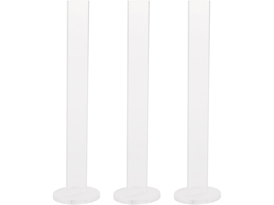 Conjunto Luxshiny com 3 Organizadores de Acrílico Transparentes, Fáceis de Transportar e Sem Resíduos.
