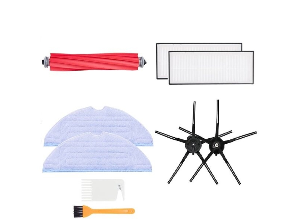 Lurelia Kit Para Xiaomi Roborock S7, Escova Central, Filtros E Panos Húmidos