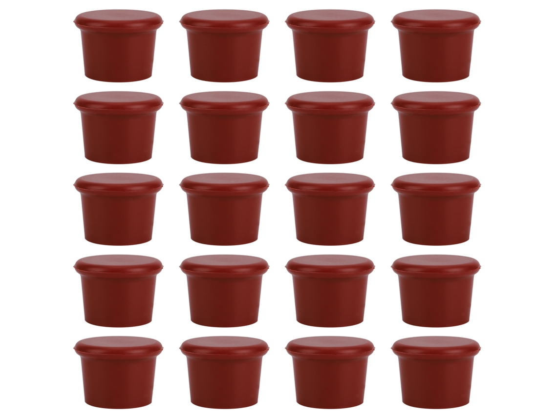 20pcs Tampão de Garrafa de Vinho Silicone Alimentar | S/MARCA