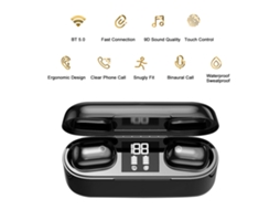 Aetheria fones de Ouvido True Wireless Bluetooth 5.0 com Controle Táctil e Caja de Carga 2500mah À Prova D'água