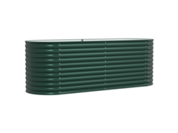 Conjunto 1 Vaso De Metal Vidaxl Verde Aço (240 X 80 X 81 Cm)