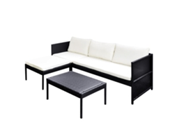Garden Sofa, Garden Sofas Vidaxl Preto Rattan / Vime (n/a)