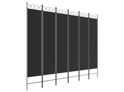 Room Divider, Room Dividers Vidaxl Preto Tecido (240 X 200 Cm)