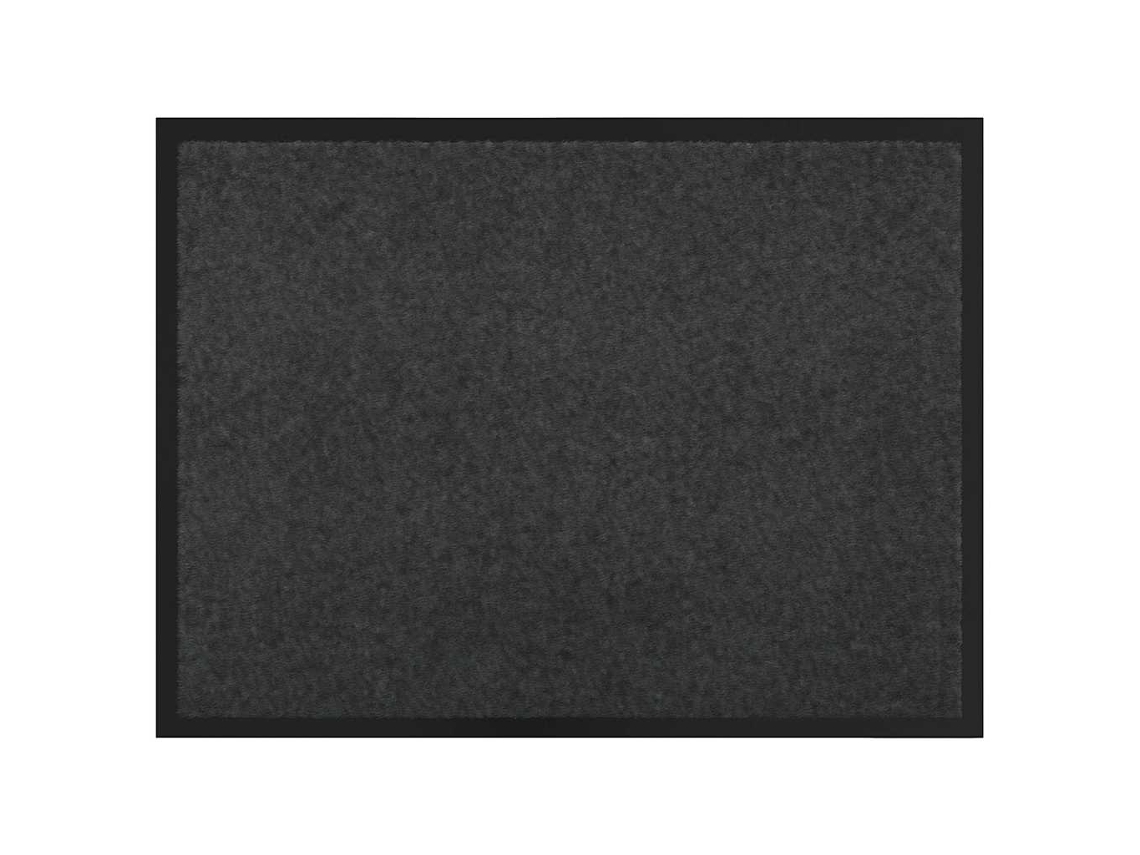 Maison Exclusive - Tapete De Entrada Antracite 60 X 80 X 1.2 Cm Tecido De Teddy