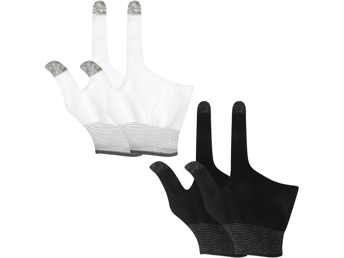 Jojofuny 2 Pares De Dedeiras Elásticas Para Tela Sensível Ao Toque, Em Nylon E Grafeno, Para Conforto E Precisão