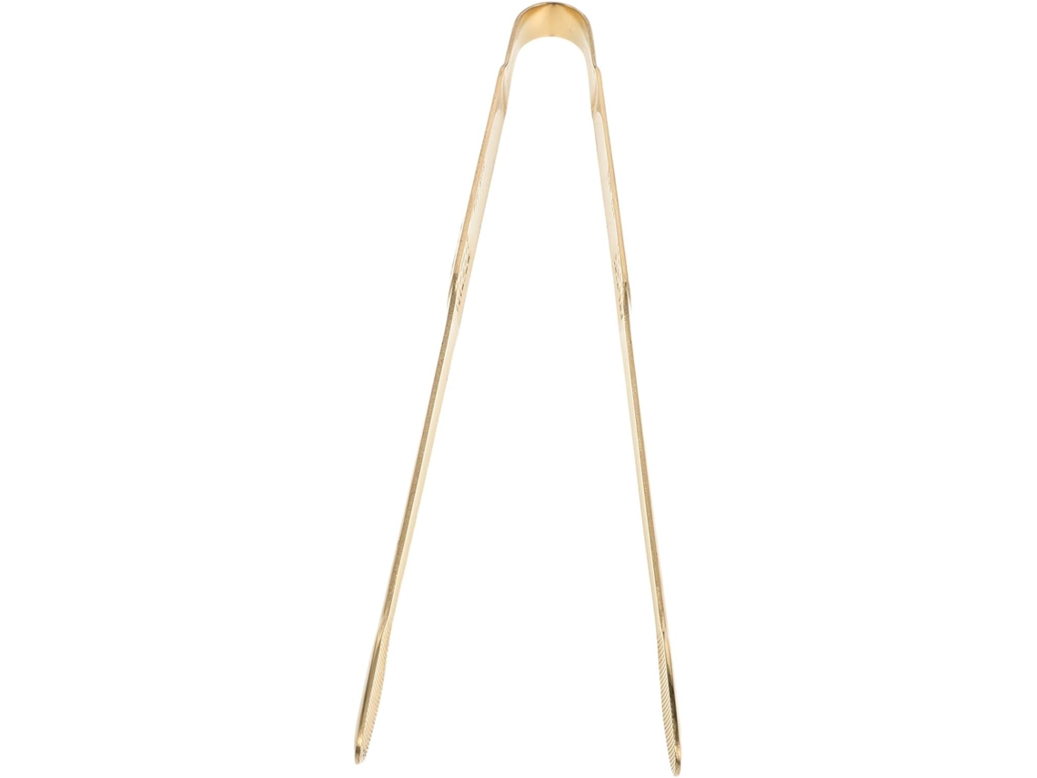 Pinça Para Alimentos Em Aço Inoxidável 304 Banhada A Ouro, Ideal Para Churrascos E Buffets, Proporciona Uma Pegada