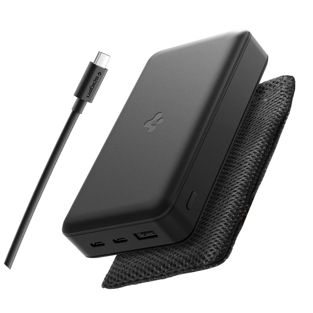 Powerbank SPIGEN 20000mah 30w para iPhones e Android, Carregamento Rápido
