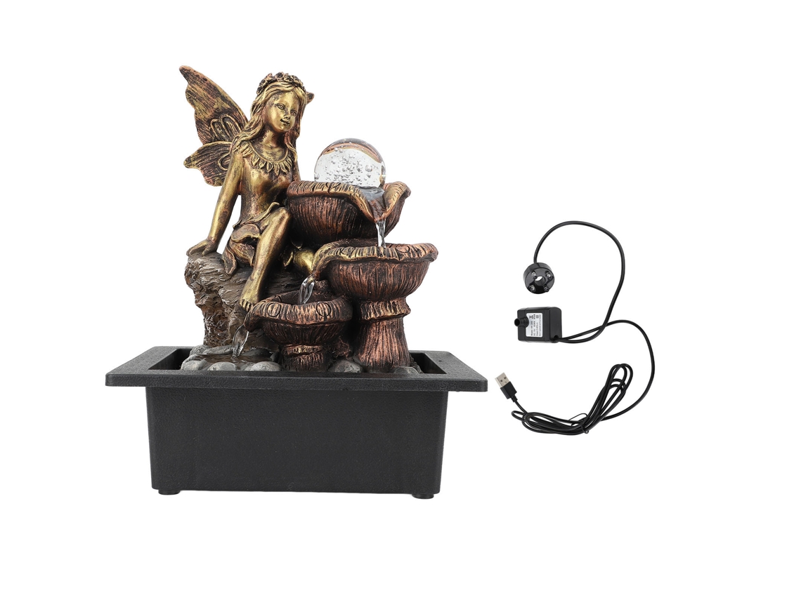 Fonte De Mesa Usb Silenciosa Com Led Para Sala De Estar
