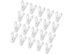 Lioobo Prendedores De Roupa Grandes Plástico Branco, 30-unidades, Resistentes Ao Vento, Ideais Para Colchas E Artesanato