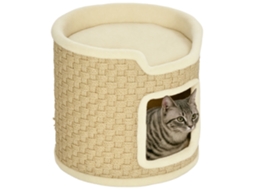 Arranhador para Gatos, Área de Brincadeiras e Relaxamento, Macia, Φ Cm,, Até 5 Kg 38 X 37h Bege Cáqui