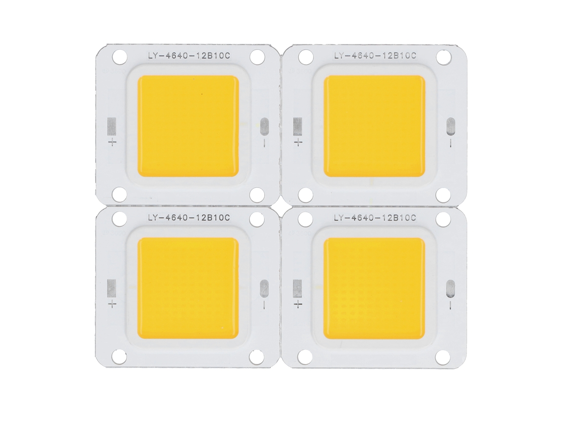 Kit com 4 Chips Cob de Led 3200k 60w 30 34v para Iluminação de Spots CHABERLU