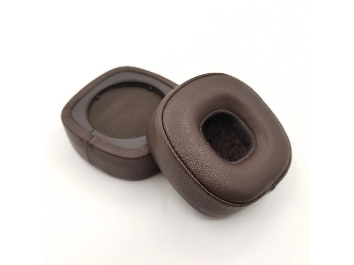 Almofada para MARSHALL MAJOR III de Orelhas de Espuma Macia Pele de Carneiro Marrom XIAOMOYU