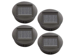 Omni 4 Peças de Luzes Solares de Substituição com Lâmpadas Led, Luzes Superiores Solares para Jardim, Impermeáveis Ip65, Fácil Instalação